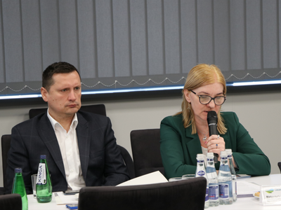 Pan Tomasz Wróblewski - Sekretarz Województwa Lubuskiego oraz Pani Małgorzata Paluch-Słowińska - Radna Województwa