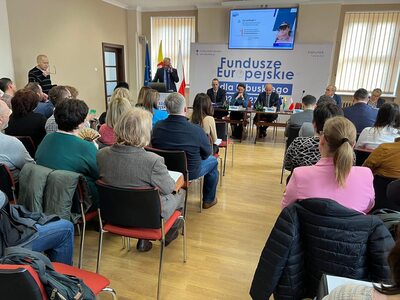 Spotkanie informacyjne na temat możliwości korzystania z programu Fundusze Europejskie dla Lubuskiego 2021-2027 w Strzelcach Kraj.