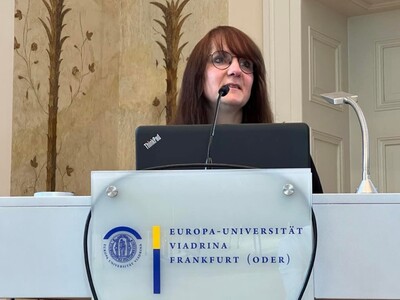 24 kwietnia 2023 r. Konferencja polsko - niemieckich dwumiast i gmin przygranicznych na Uniwersytecie Europejskim Viadrina we Frankfurcie nad Odrą