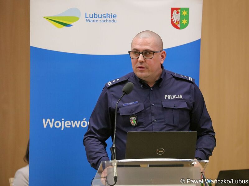  Mł. insp. Rafał Banach, zastępca komendanta wojewódzkiego policji w Gorzowie Wlkp.