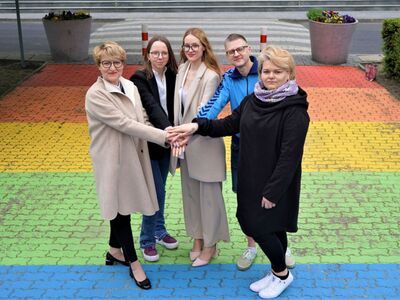 Konferencja prasowa podsumowującą Ranking Szkół Przyjaznych LGBTQ+ "Bezpieczna Szkoła" w województwie lubuskim