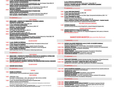 9. (12.) Festiwal Filmu, Teatru i Książki „Kozzi-Pieczka-Chęciński” w Zielonej Górze – 1-5 czerwca 2023 r.