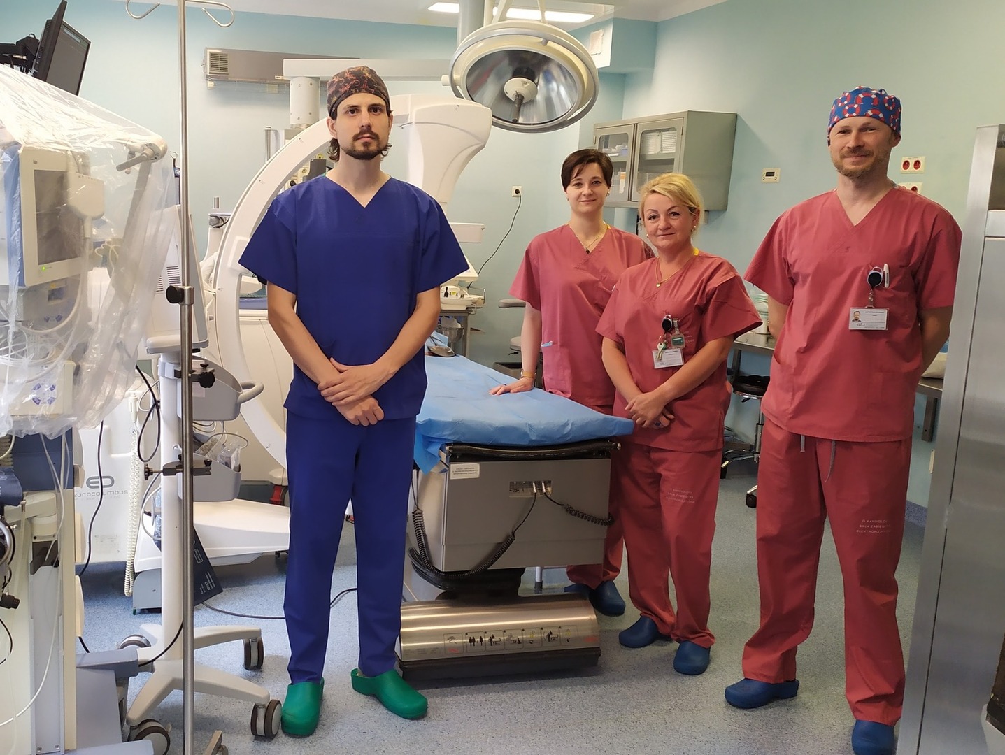 Zespół przeprowadzający zabiegi stymulacji serca na Klinicznym Oddziale Kardiologii Szpitala Uniwersyteckiego w Zielonej Górze