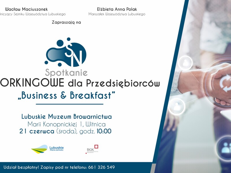 Spotkanie "Business & Breakfast" dla przedsiębiorców 