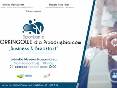 Spotkanie "Business & Breakfast" dla przedsiębiorców
