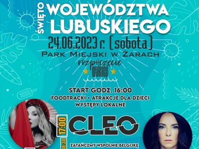 Gwiazdami Święta Województwa Lubuskiego 2023 w Żarach będą Cleo i Kasia Kowalska 