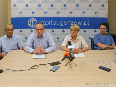 Konferencja prasowa w gorzowskim szpitalu