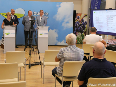 Konferencja prasowa w Urzędzie Marszałkowskim Województwa Lubuskiego
