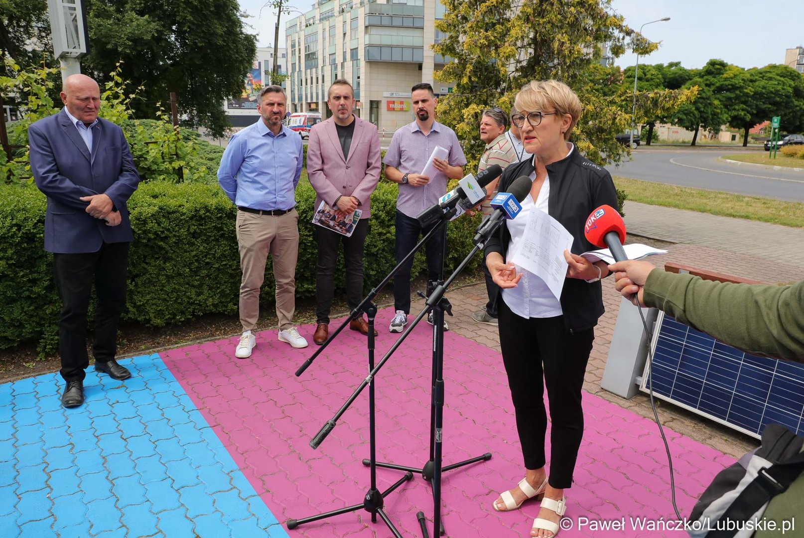 Konferencja prasowa nt. pożaru toksycznych odpadów w Zielonej Górze-Przylepie
