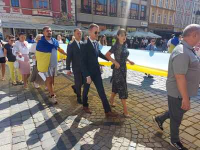 Uroczystości z okazji 32. rocznicy niepodległości Ukrainy