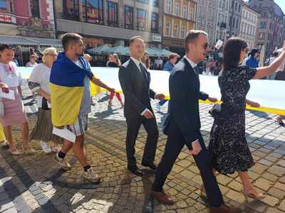 Uroczystości z okazji 32. rocznicy niepodległości Ukrainy