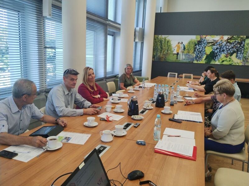 Członkowie Komisji Zdrowia, Rodziny i Spraw Społecznych i goście w trakcie posiedzenia 06 września 2023 r.