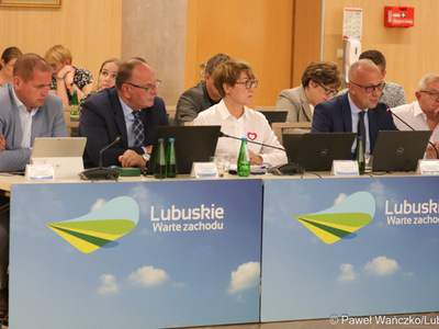 Zarząd Województwa Lubuskiego w trakcie sesji Sejmiku
