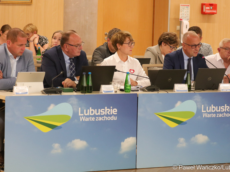 Zarząd Województwa Lubuskiego w trakcie sesji Sejmiku