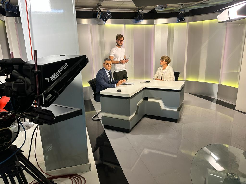 Marszałek Elżbieta Anna Polak w studiu TVP Gorzów