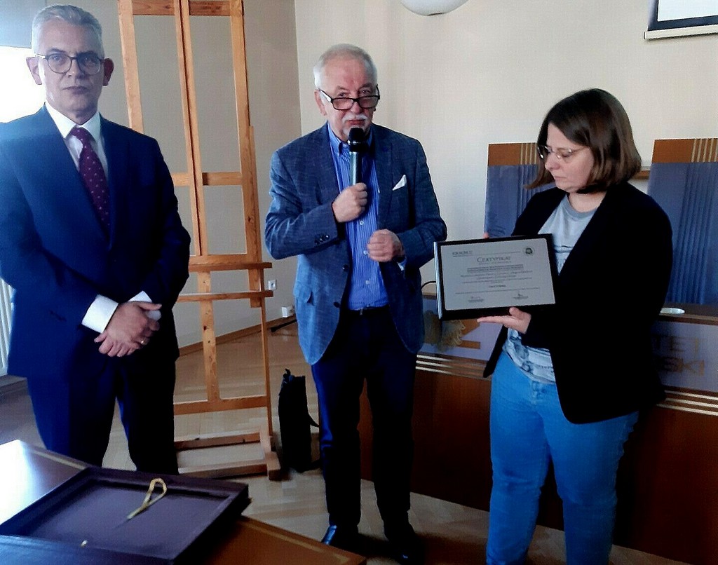Prof. Wojciech Strzyżewski, rektor UZ, prof. Maciej Zabel, prorektor ds. Collegium Medicum UZ i prof. Agnieszka Ziółkowska – dziekan WLiNoZ