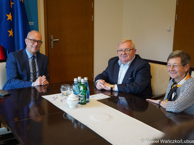 Marszałek Marcin Jabłoński spotkał się z przedstawicielami klubu radnych Lewica w Sejmiku Województwa Lubuskiego.