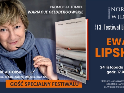 Ewa Lipska gościem 13. Festiwalu Literackiego im. Anny Tokarskiej "Proza Poetów"
