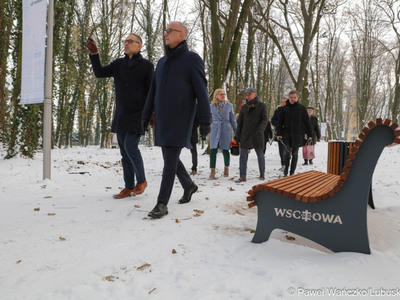 Na zdjęciu burmistrz Wschowy Konrad Antkowiak (z lewej) oraz Marszałek Województwa Lubuskiego Marcin Jabłoński.