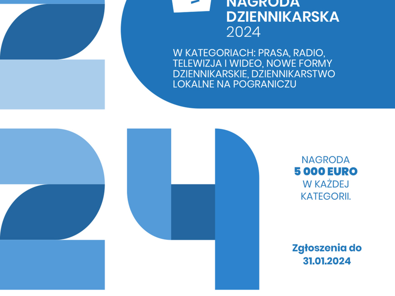 Zgłoszenia do Polsko-Niemieckiej Nagrody Dziennikarskiej 2024