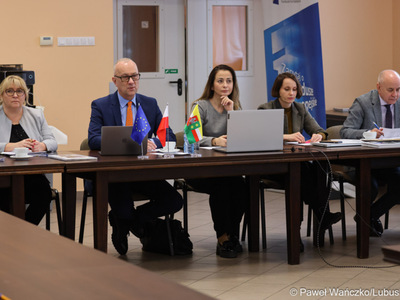 Spotkanie w Lutolu Mokrym z przedstawicielami partnerstwa samorządowego "Razem dla wspólnego rozwoju"