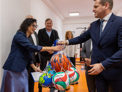 Uroczyste otwarcie sali i siłowni w I Liceum Ogólnokształcącym we Wschowie