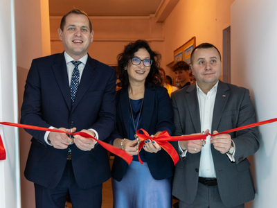 Uroczyste otwarcie sali i siłowni w I Liceum Ogólnokształcącym we Wschowie   