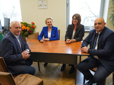 Spotkanie Wicemarszałka Województwa Lubuskiego Zbigniewa Kołodzieja z Wójt Gminy Anną Mołodciak, Grzegorzem Zapytowskim – Przewodniczącym Rady Powiatu Gorzowskiego oraz Agnieszką Szurgot-Miłosz – Kierownik Referatu Drogownictwa Gospodarki Komunalnej i Ochrony Środowiska