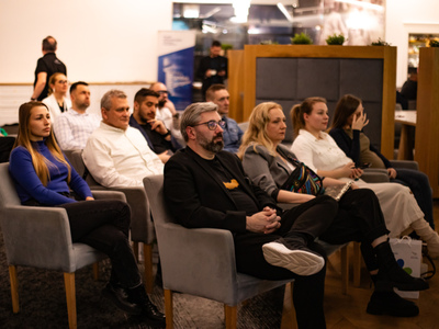12 marca 2024 r. Spotkanie mentoringowe dla przedsiębiorców w sali konferencyjnej nowosolskiego Hotelu Sjesta