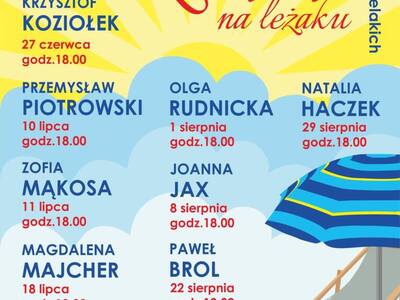 Program spotkań z cyklu "Z książką na leżaku"