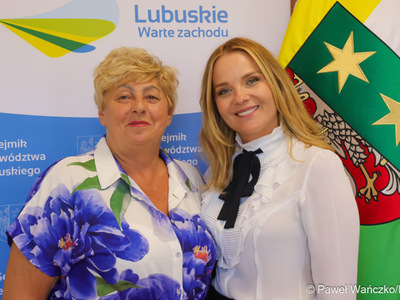 Barbara Kucharska ( z lewej) i Anna Synowiec - Przewodnicząca SWL (z prawej) - 08 lipca 2024 r.
