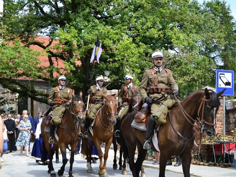 15 sierpnia 2024 r. w Łagowie obchodzono wspólnie Święto Wojska Polskiego i Wniebowzięcie NMP (Matki Bożej Zielnej)