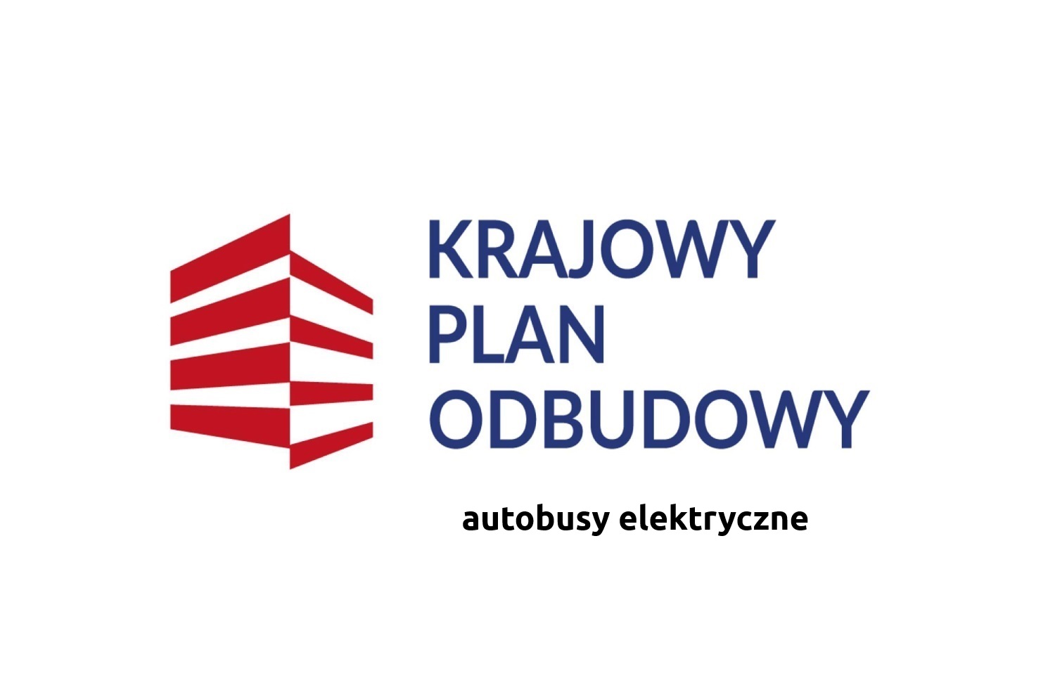 logo KPO ukośne paski w kształcie geograficznym Polski.