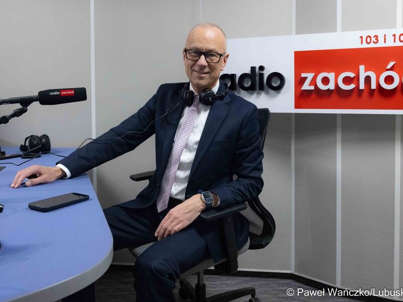 Marszałek Marcin Jabłoński w Radiu Zachód