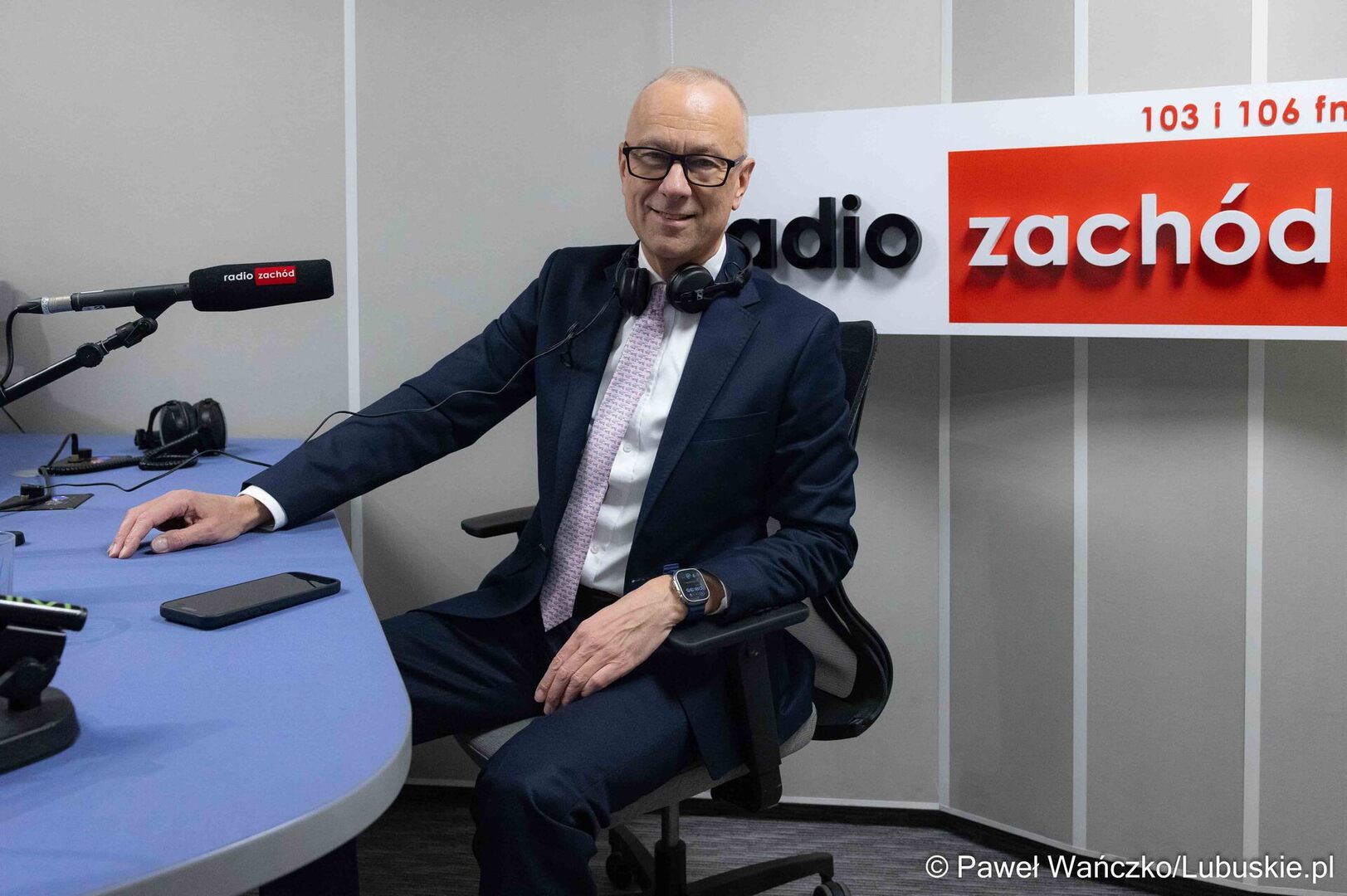 Marszałek Marcin Jabłoński w Radiu Zachód