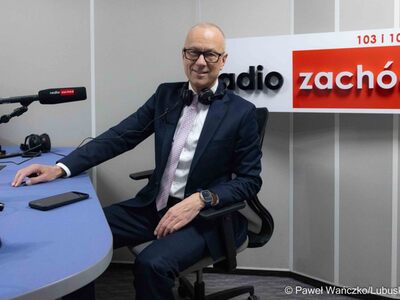 Marszałek Marcin Jabłoński w Radiu Zachód