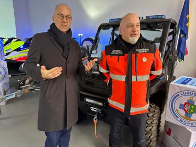 Marszałek Marcin Jabłoński spotkał się z Robertem Fredrychem - Prezesem WOPR Województwa Lubuskiego 