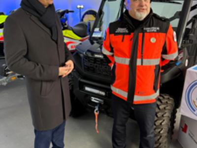 Marszałek Marcin Jabłoński spotkał się z Robertem Fredrychem - Prezesem WOPR Województwa Lubuskiego 