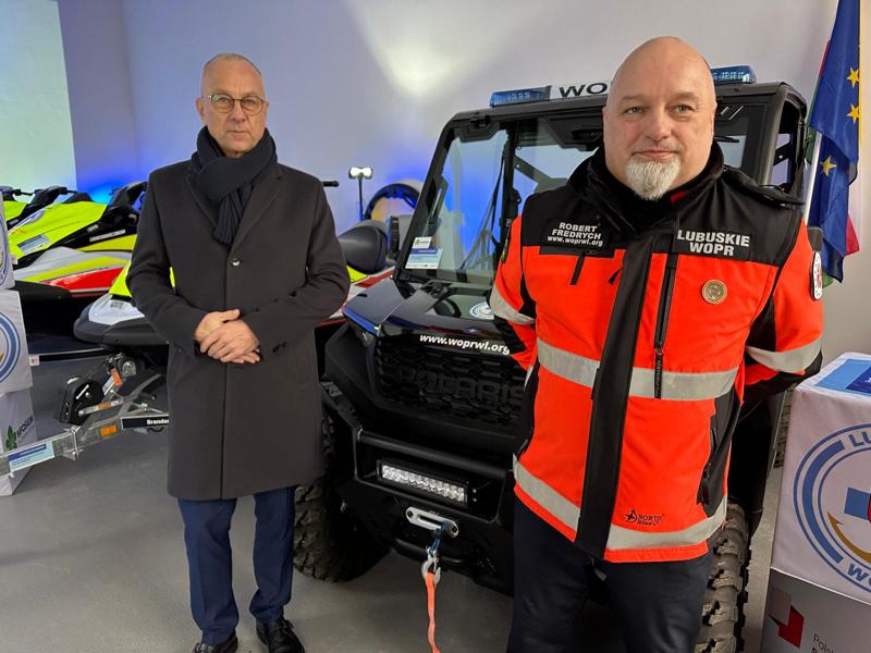 Marszałek Marcin Jabłoński spotkał się z Robertem Fredrychem - Prezesem WOPR Województwa Lubuskiego 