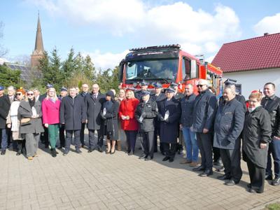 Ochotnicza Straż Pożarna Łysiny-Wygnańczyce ma nowy wóz, fot. Urząd Miasta i Gminy Wschowa  
