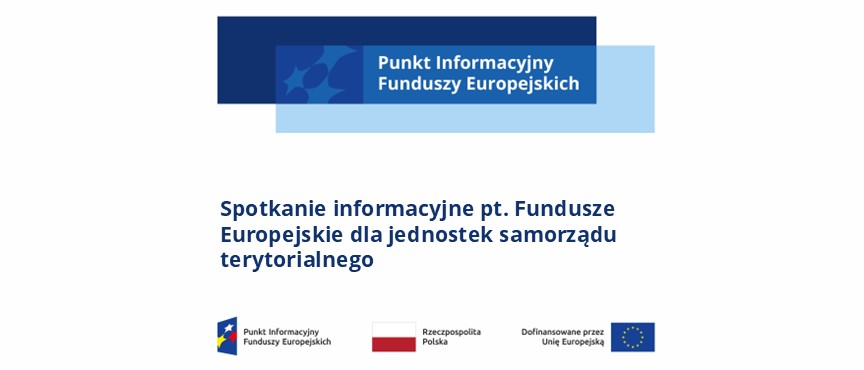 baner informacyjny o spotkaniu wraz z logotypami unijnymi