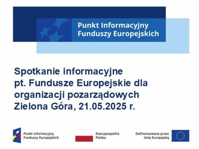 plakat informujący o wydarzeniu z logotypami unijnymi