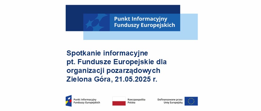plakat informujący o wydarzeniu z logotypami unijnymi