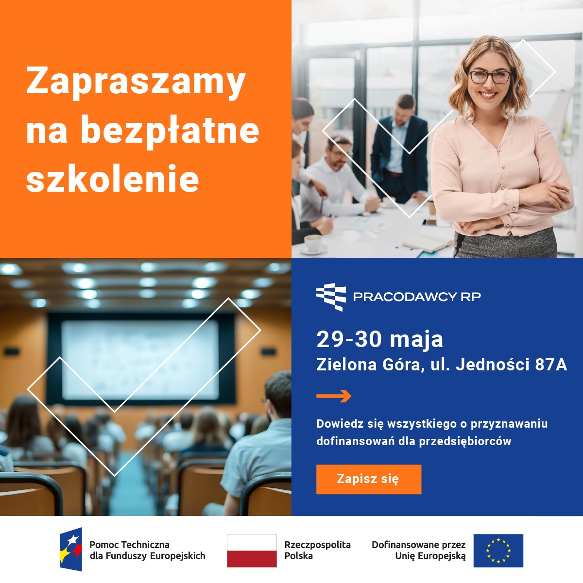 infografika z informacjami o szkoleniu
