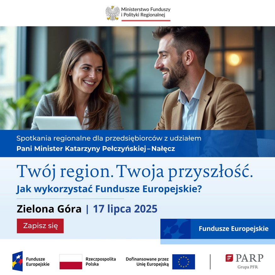 Plakat, promujący spotkanie regionalne pt. 