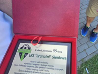 Uroczystość 55-lecia Ludowego Klubu Sportowego &quot;Brunatni Sieniawa&quot;  