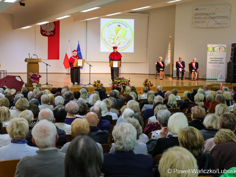 Inauguracja 35. roku akademickiego Zielonogórskiego Uniwersytetu Trzeciego Wieku, 13.10.2026 r.
